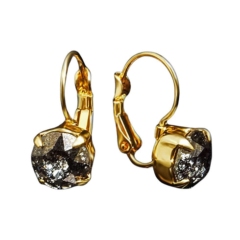 Auskari "Krāšņums (Black Patina)" ar Swarovski™ kristāliem